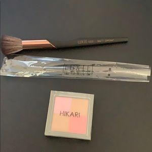 Hikari cosmetics shimmer bronzer w/ Luxie brush